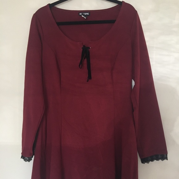 Hot Topic Dresses & Skirts - Burgundy Dress